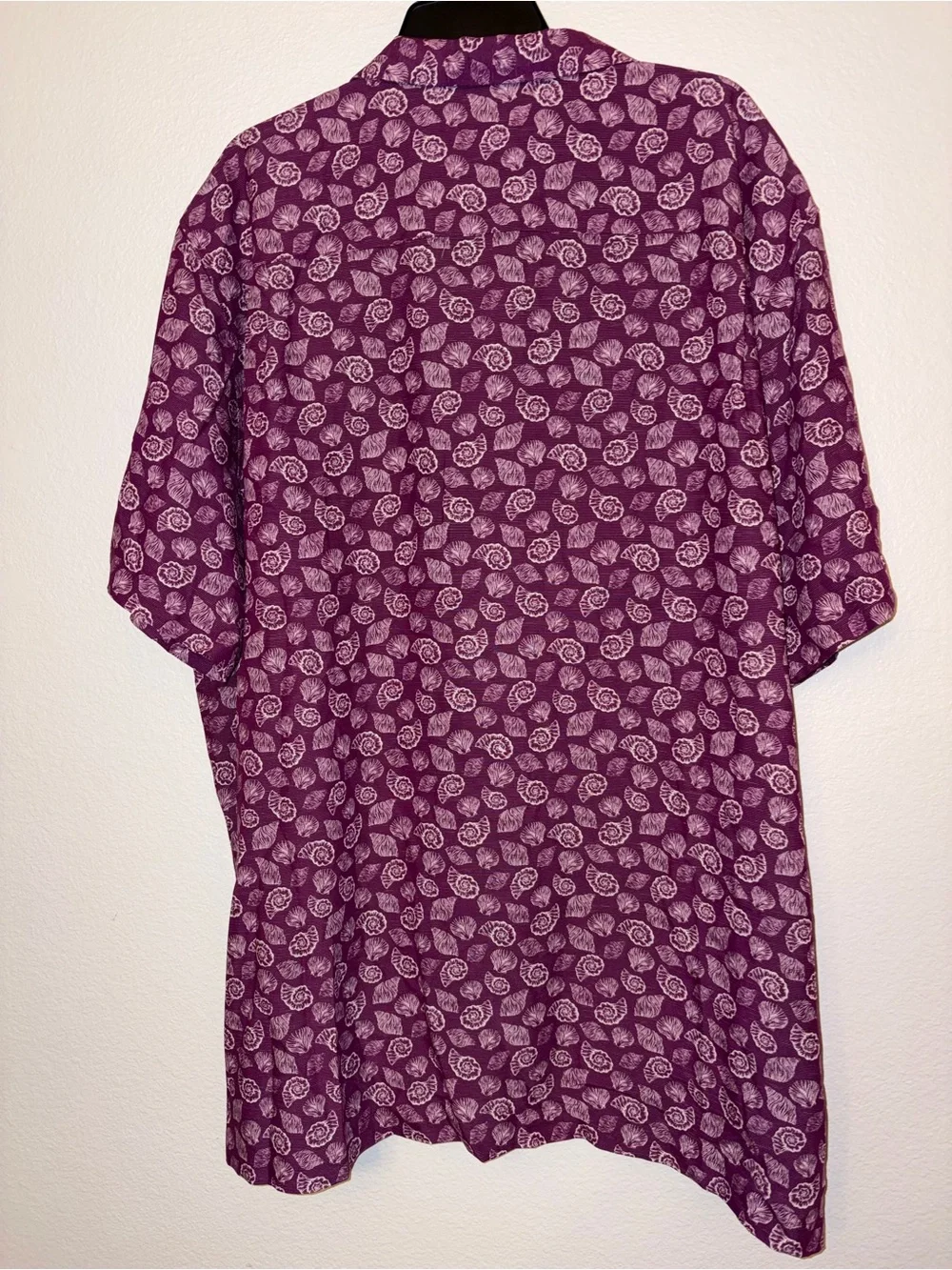 Roundtree & Yorke Mens 2XT Hawaiian Shirt Short Sleeve Seashell Tall NWT